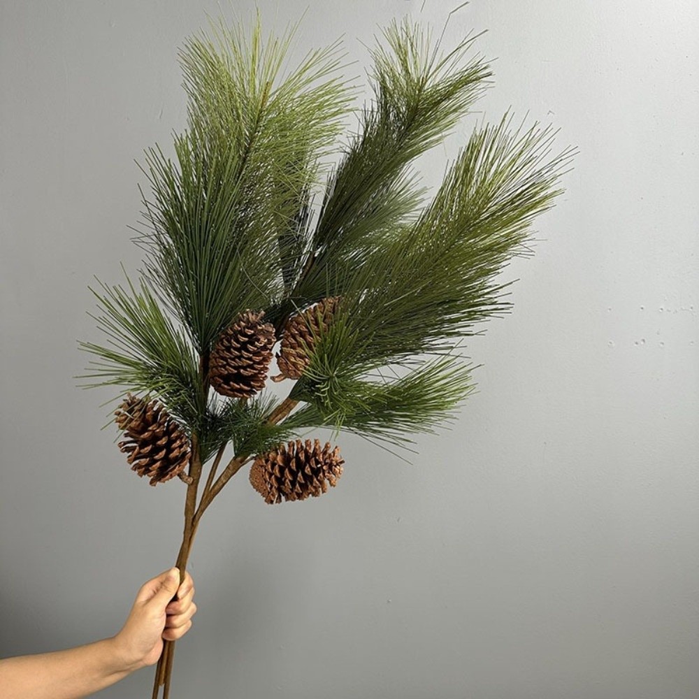 Christmas Tree Artificial - فرع صنوبر اصطناعي واقعي مع أكواز