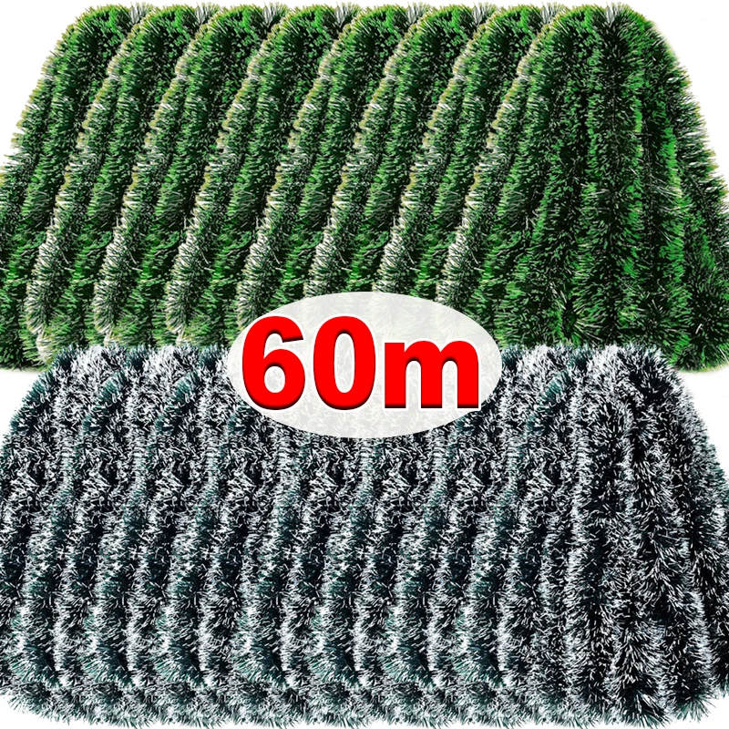 Tinsel Garland Decoration - 60/4 متر عيد الميلاد بهرج أشرطة