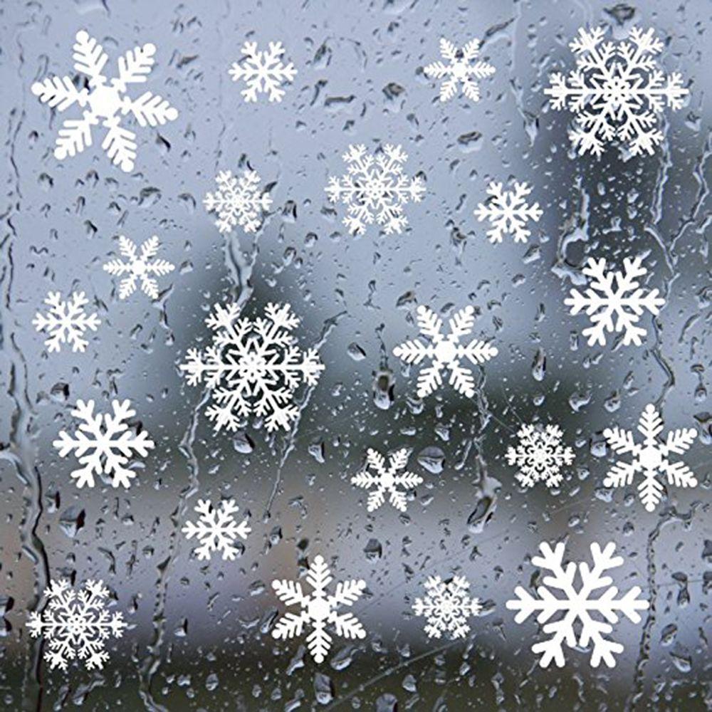 Snowflake Window Decal - رقائق الثلج الشارات للديكور المنزل ،