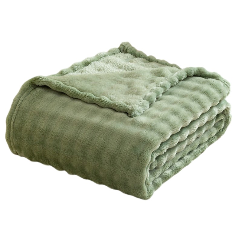 Christmas Throw Blanket - بطانية صوف فقاعية خضراء حكيمة للأريكة،