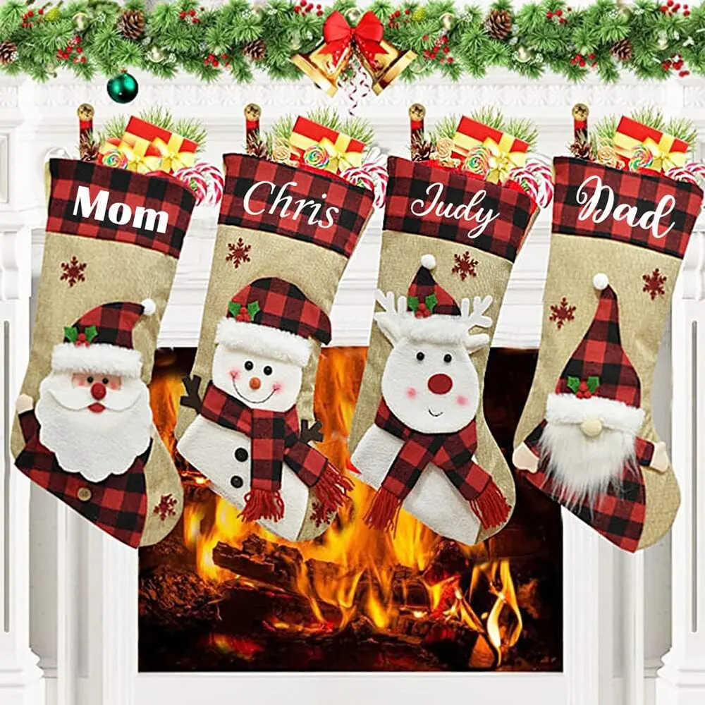 Christmas Stocking Hanging - جوارب عيد الميلاد المعلقة ، حقائب