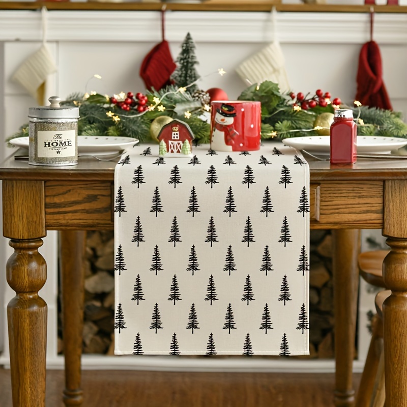 Christmas Table Runner - بسيطة شجرة عيد الميلاد الجدول عداء