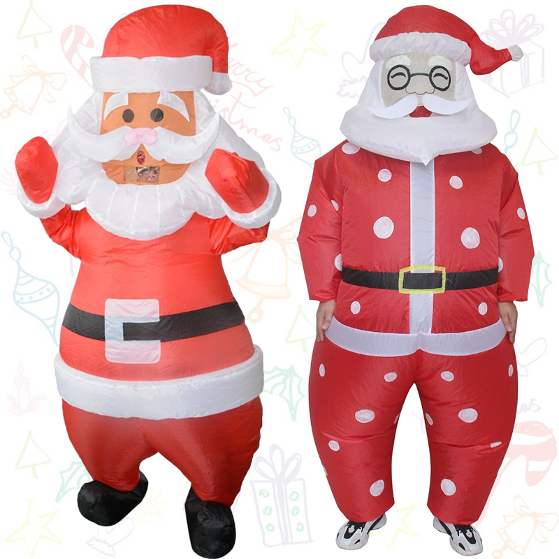 Elf Costume Christmas - الكلاسيكية الكبار سانتا كلوز نفخ زي