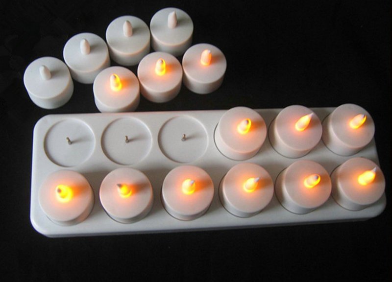 Holiday Candle Set - مجموعة من 12 شمعة LED قابلة