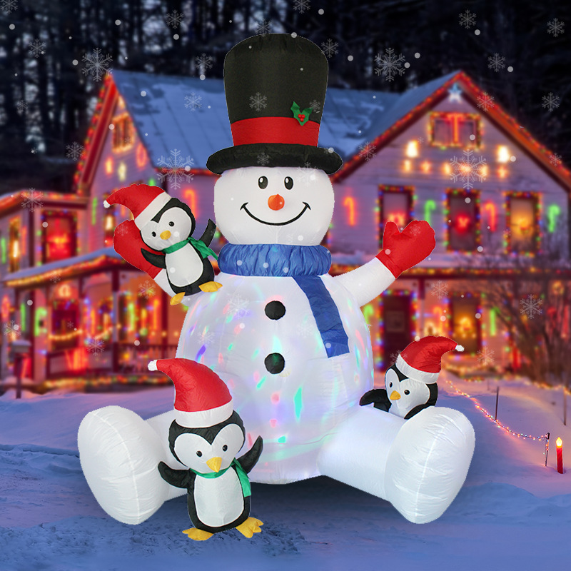 Christmas Lights Outdoor - عيد الميلاد نفخ ثلج البطريق مكدسة