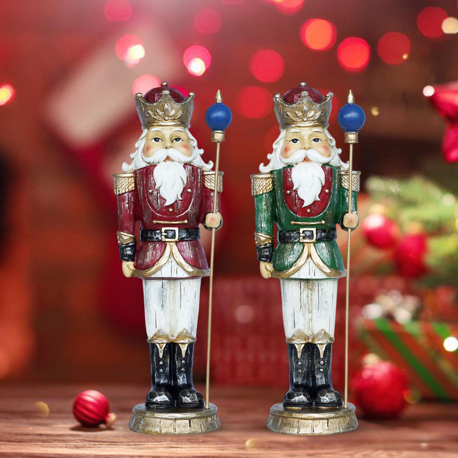 Nutcracker Figurine - 10 بوصة الراتنج عيد الميلاد كسارة