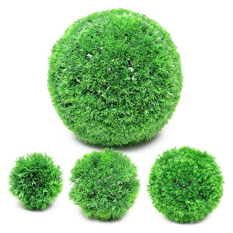 Christmas Tree Artificial - نباتات اصطناعية كرة عشب أخضر ،