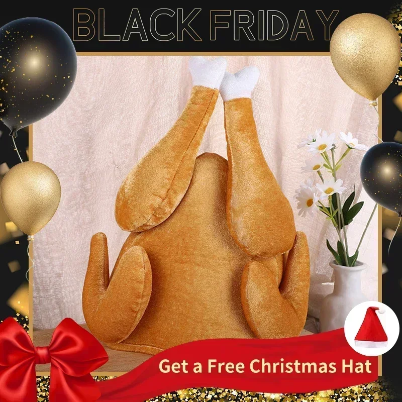 Santa Hat Plush - جديد القطيفة المحمصة الشكر تركيا قبعة
