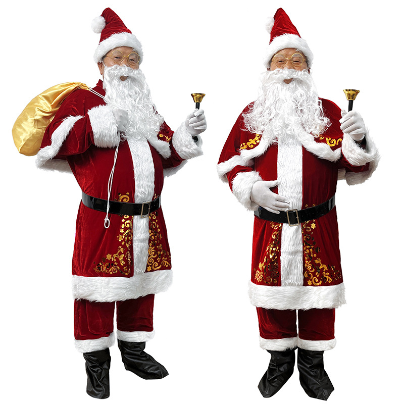 Elf Costume Christmas - سانتا كلوز زي الكبار الرجال زي