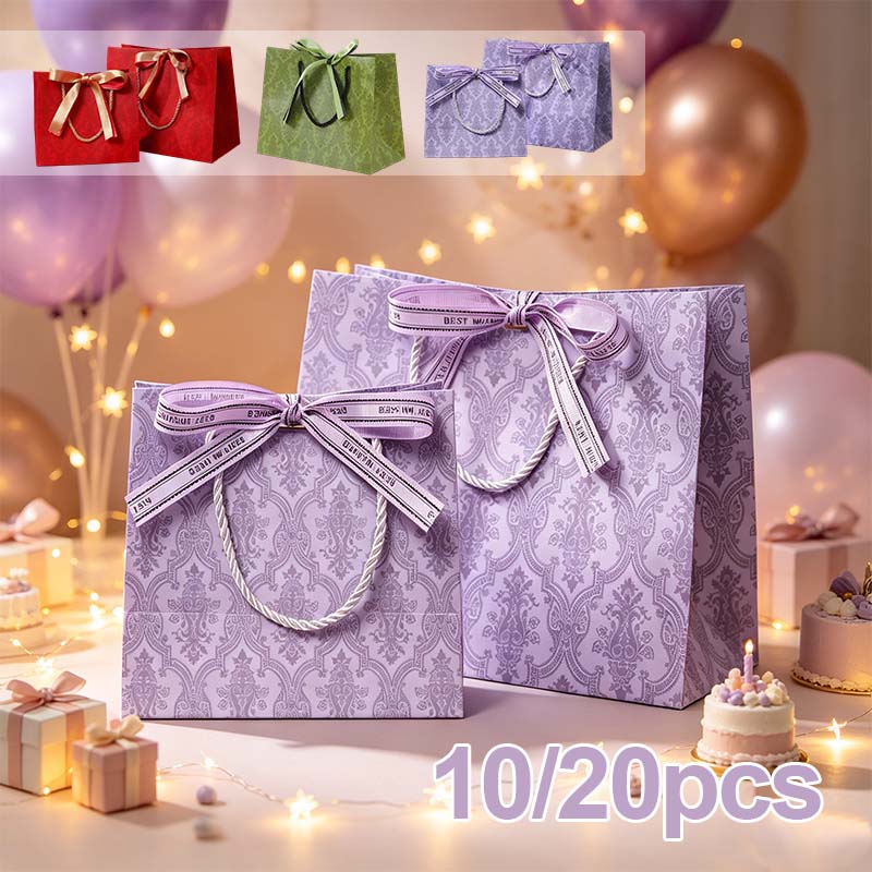 Gift Box Wrap Set - أكياس تسوق فاخرة من الورق المقوى