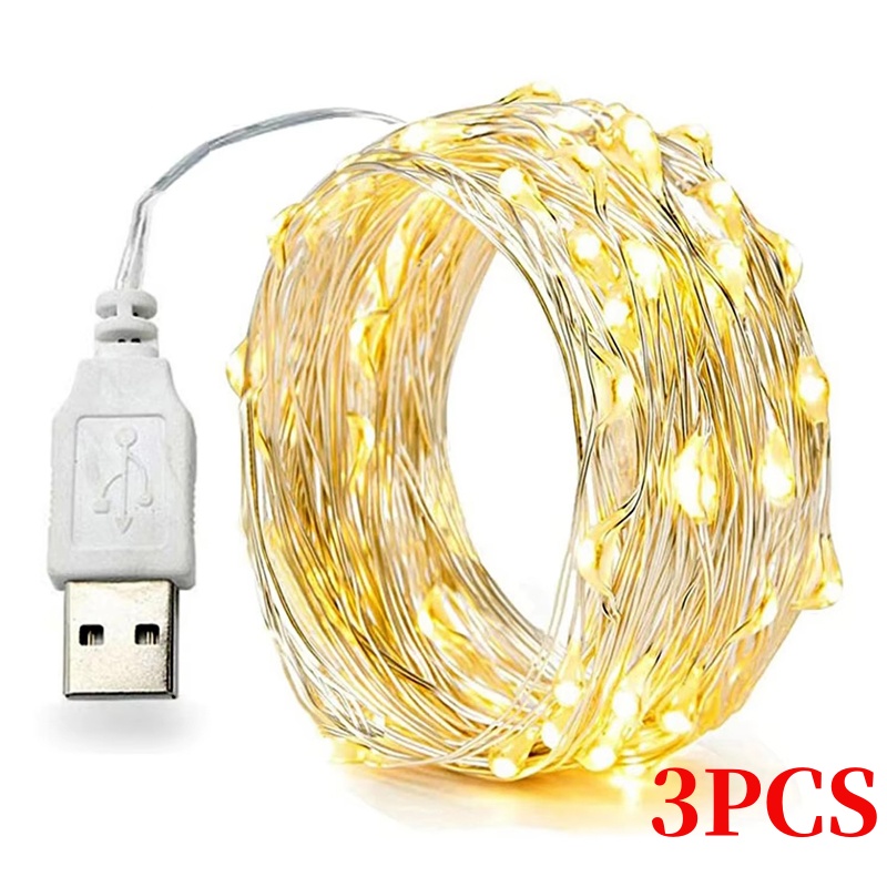 Led Fairy String Lights - سلك نحاسي LED سلسلة عيد الميلاد