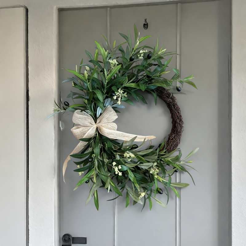 Christmas Wreath Fake - 2025 إكليل الزيتون الاصطناعي للتعليق على