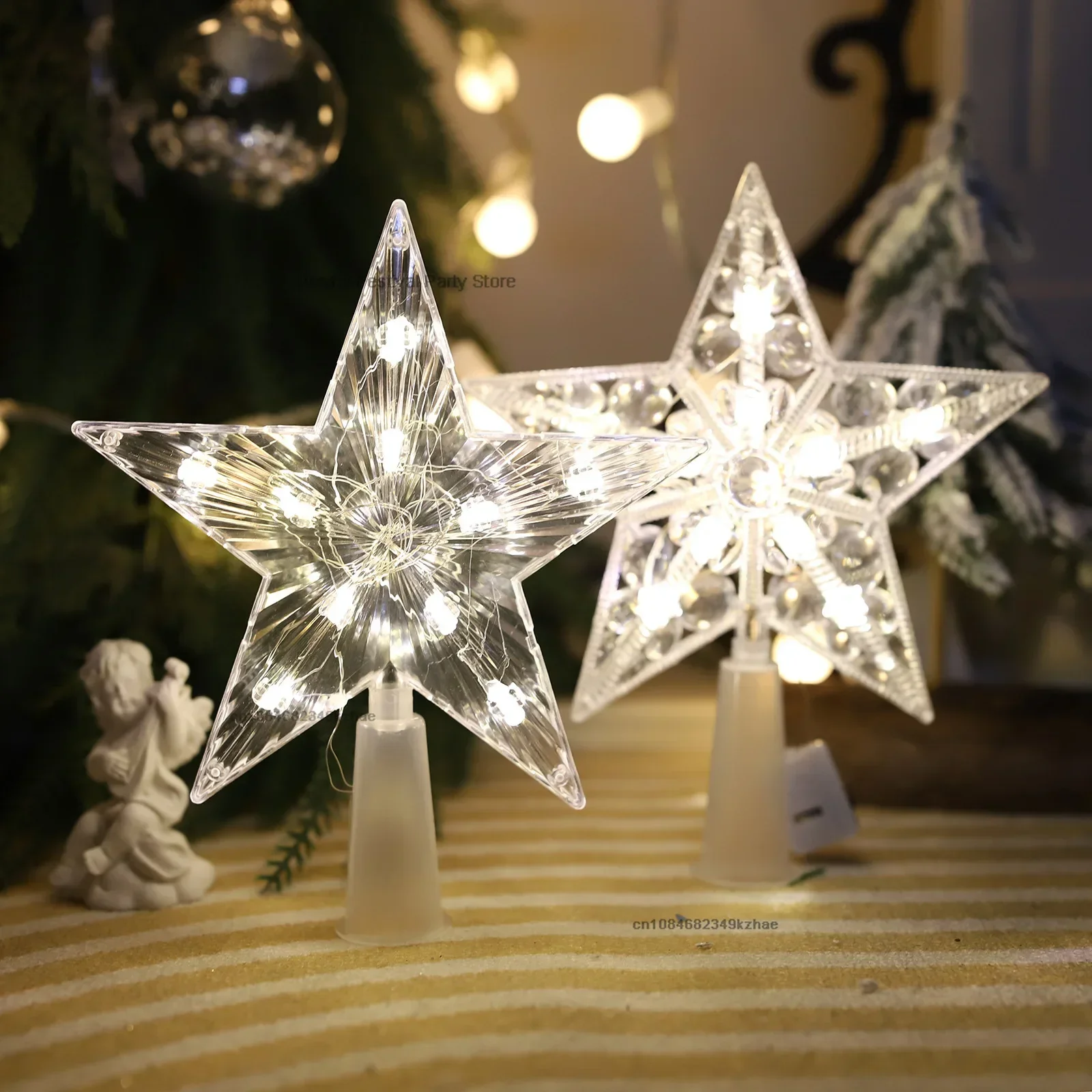 15 سنتيمتر LED شجرة عيد الميلا - مراجعة Star Tree Topper وسعره