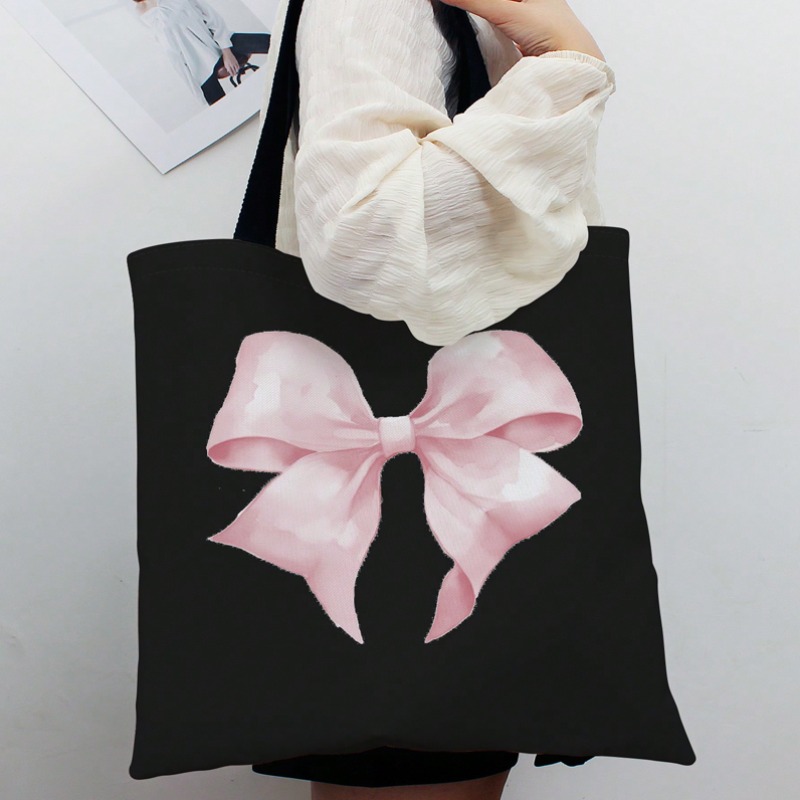 حقيبة كتف قماشية بنمط فيونكة م - مراجعة Ribbon Bow Gift وسعره