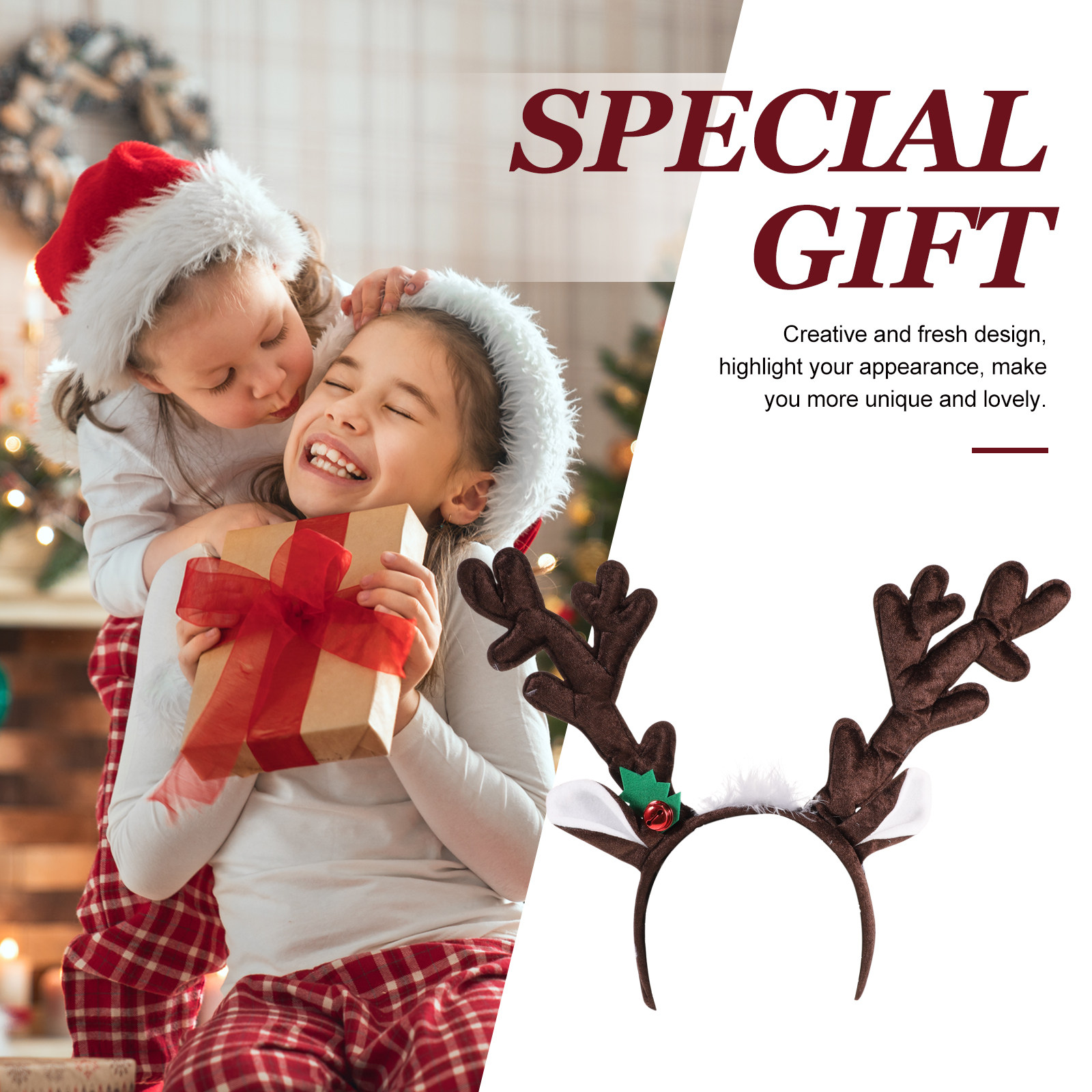 عصابة رأس على شكل قرون الرنة ل - مراجعة Reindeer Antlers Headband وسعره
