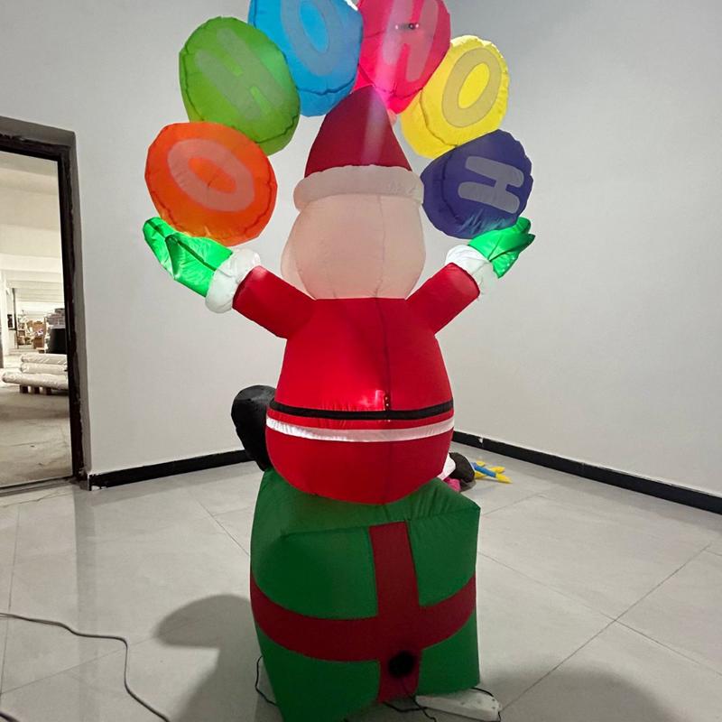 تفجير ديكور سانتا القابل للنفخ - مراجعة Christmas Lights Outdoor وسعره