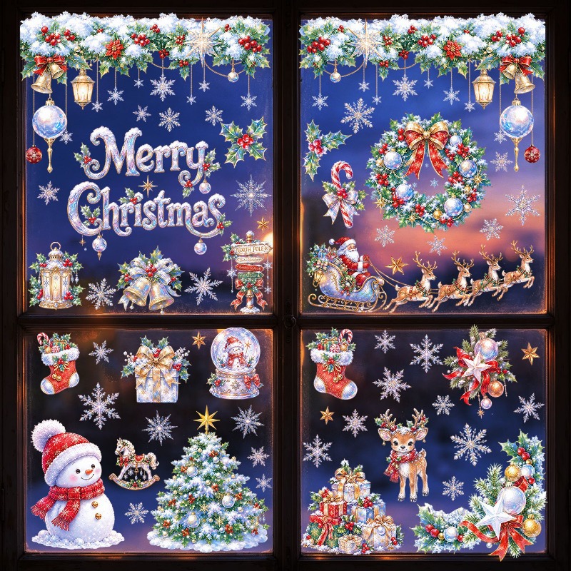 9 أوراق ملصقات نوافذ ثابتة لعي - مراجعة Snowflake Window Decal وسعره