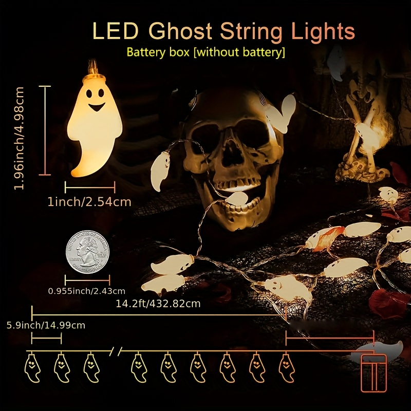 أضواء LED على شكل شبح تعمل بال - مراجعة Led Fairy String Lights وسعره