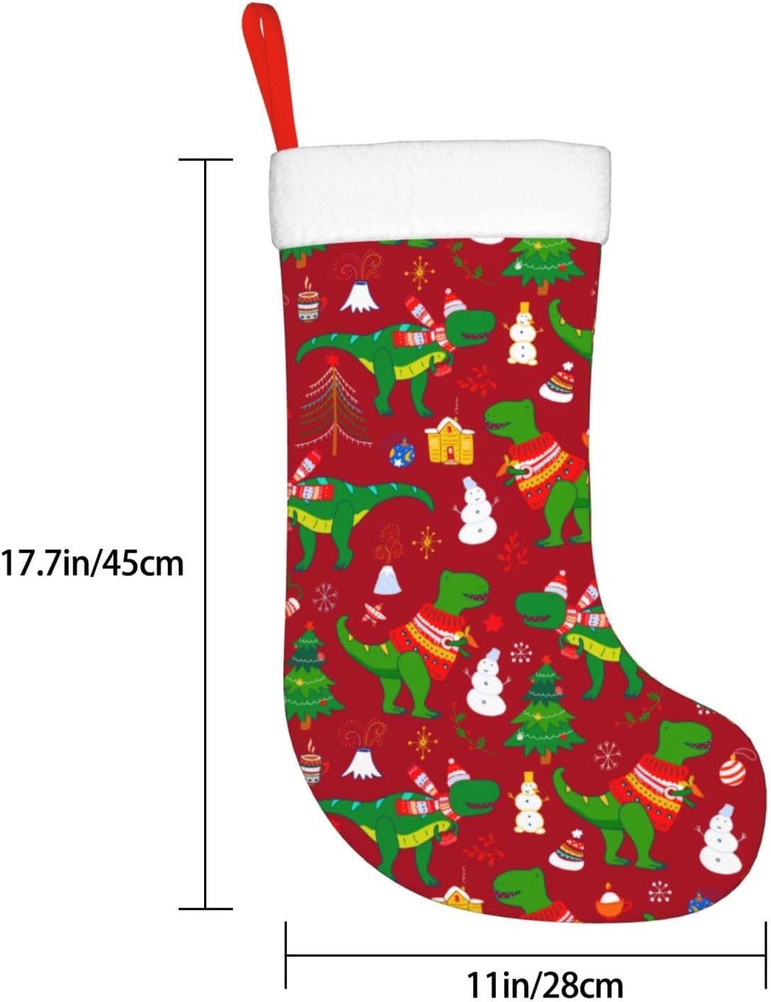 لطيف عيد الميلاد ديناصور عيد ا - مراجعة Christmas Stocking Hanging وسعره