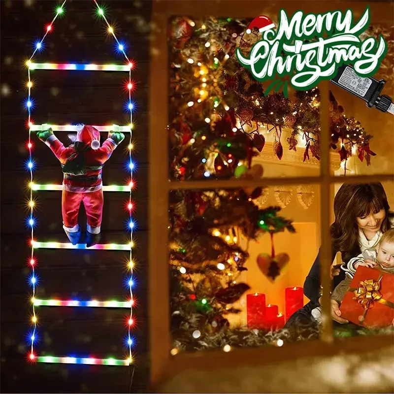 مصباح سلم LED لديكور عيد الميل - مراجعة Christmas Lights Outdoor وسعره
