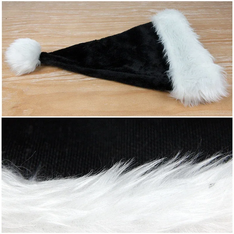 قبعة عيد الميلاد السوداء القطي - مراجعة Santa Hat Plush وسعره