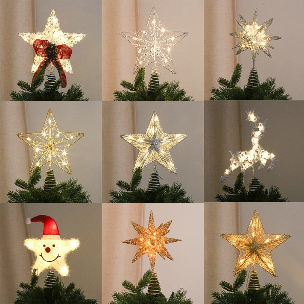 ثلاثية الأبعاد بريق ستار أشجار - مراجعة Star Tree Topper وسعره