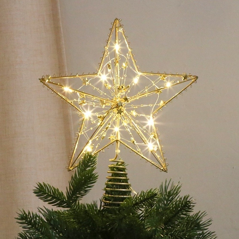 ثلاثية الأبعاد بريق ستار أشجار - مراجعة Star Tree Topper وسعره
