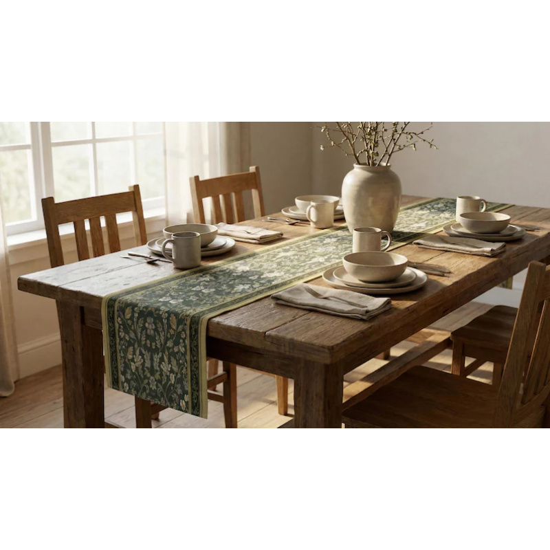 مفرش طاولة فيكاما بنمط آرت ديك - مراجعة Christmas Table Runner وسعره