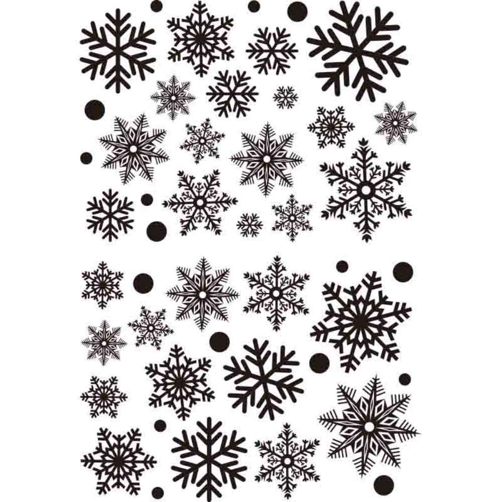 30 قطعة ملصقات ندف الثلج الكهر - مراجعة Snowflake Window Decal وسعره