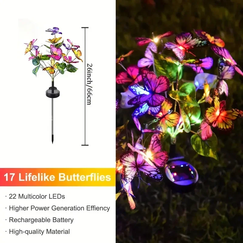 أضواء حديقة الفراشة LED بالطاق - مراجعة Christmas Lights Outdoor وسعره