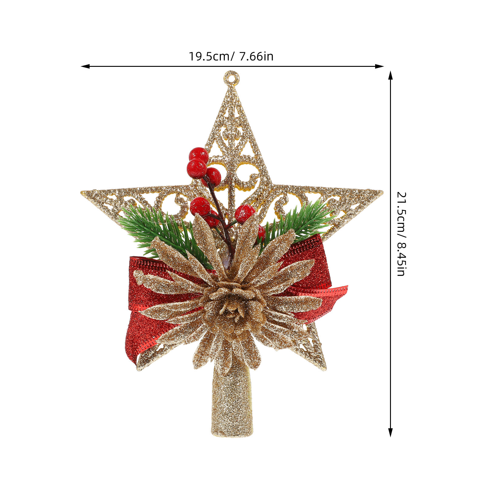قطعة واحدة: زينة قمة شجرة عيد  - مراجعة Star Tree Topper وسعره