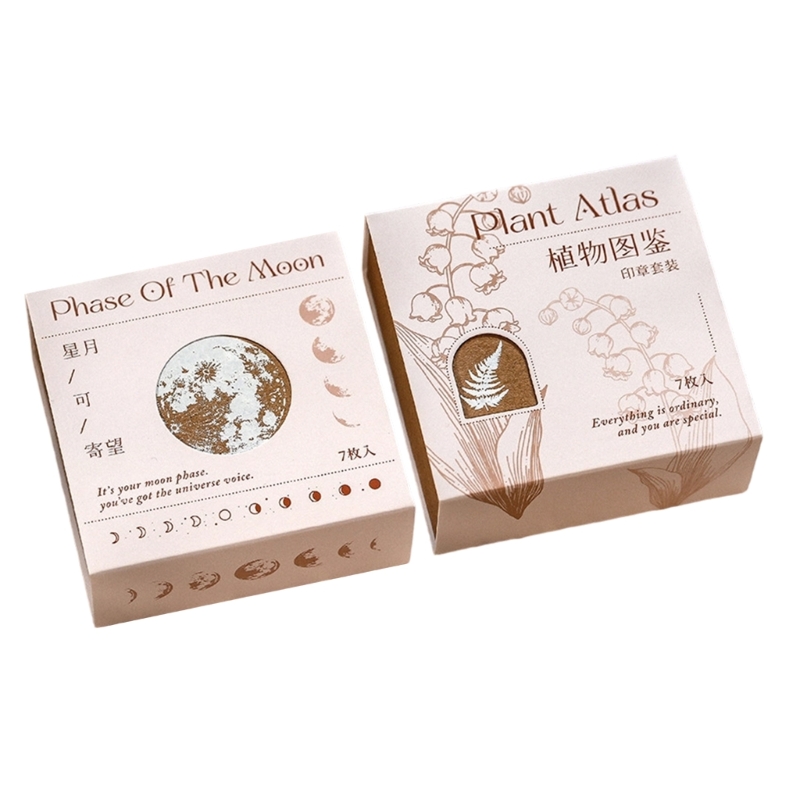 مجموعة ختم كتلة خشبية مكونة من - مراجعة Gift Box Wrap Set وسعره