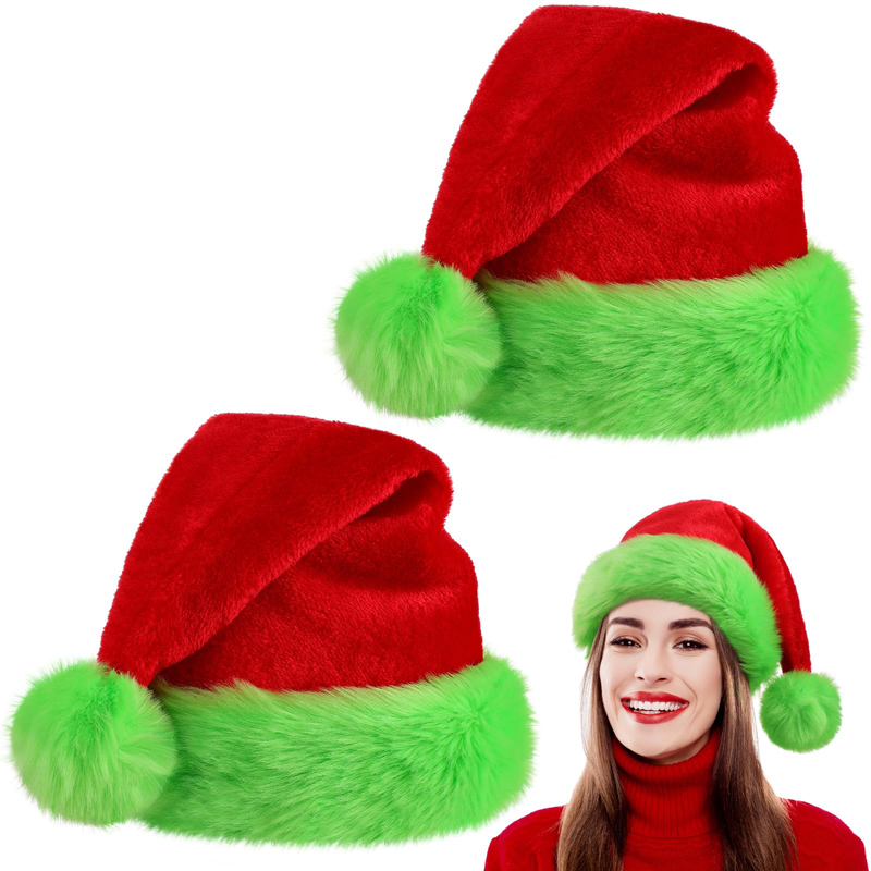 1 قطعة، قبعة سانتا كلوز، قبعة  - مراجعة Santa Hat Plush وسعره