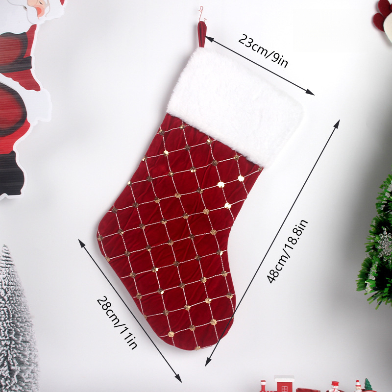 عيد الميلاد تخزين لينة فو الفر - مراجعة Christmas Stocking Hanging وسعره