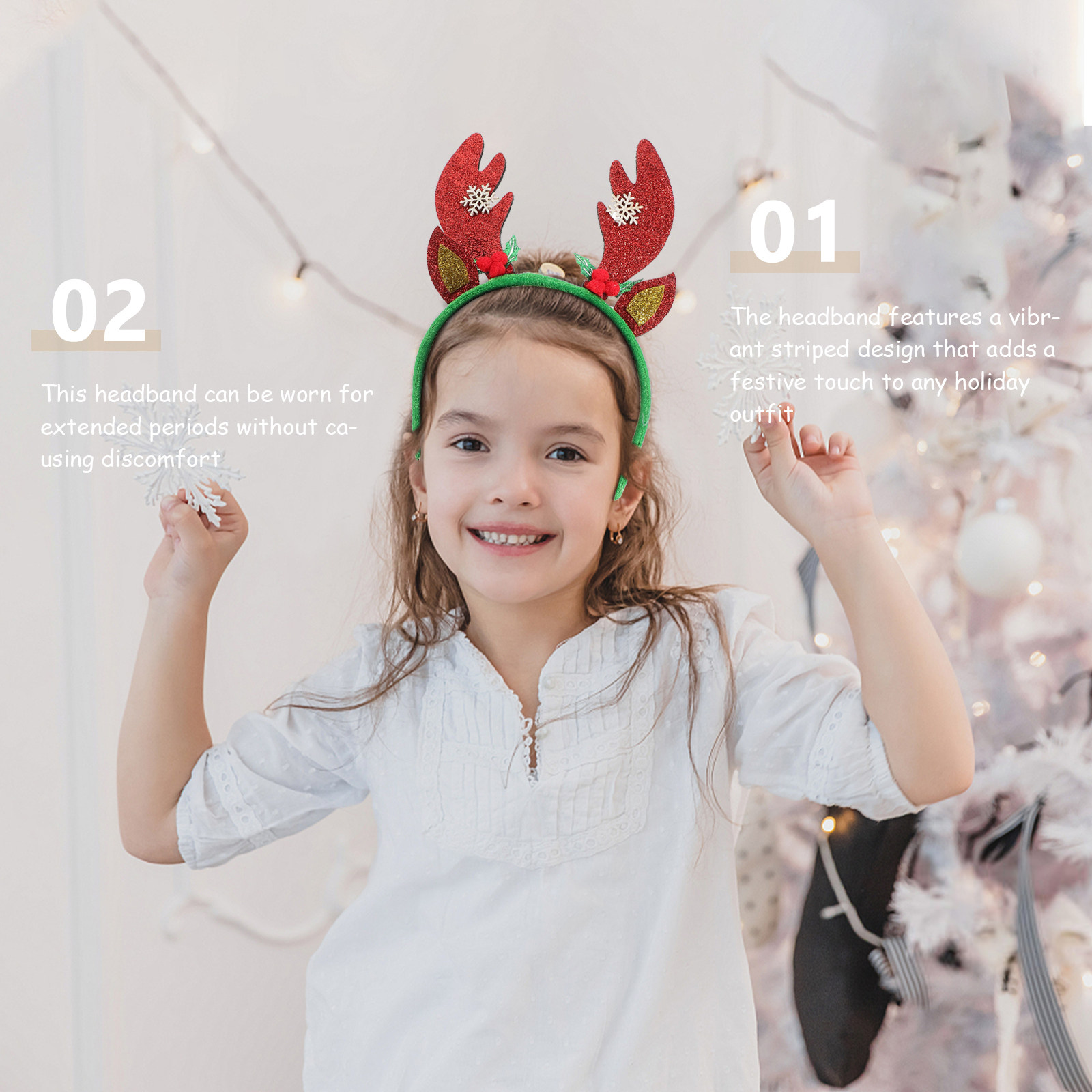 عصابة رأس على شكل قرون غزال ال - مراجعة Reindeer Antlers Headband وسعره