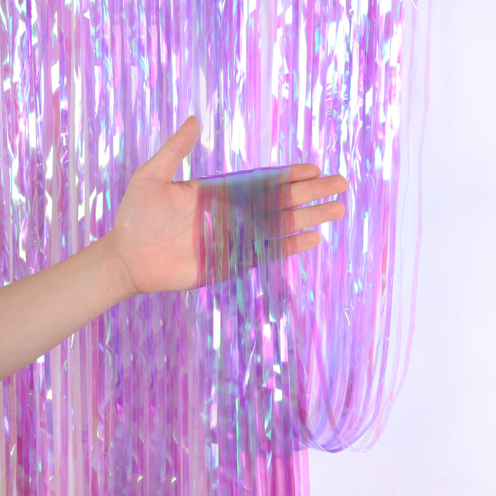 2M 3M حزب خلفية الستائر المطر  - مراجعة Tinsel Garland Decoration وسعره