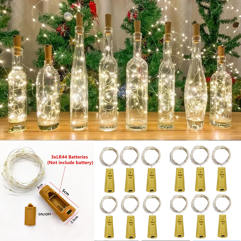 6 قطعة 20led زجاجة النبيذ مع ز - مراجعة Led Fairy String Lights وسعره