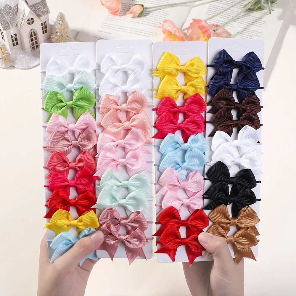 10 قطعة الانحناء مرونة الشعر ش - مراجعة Ribbon Bow Gift وسعره