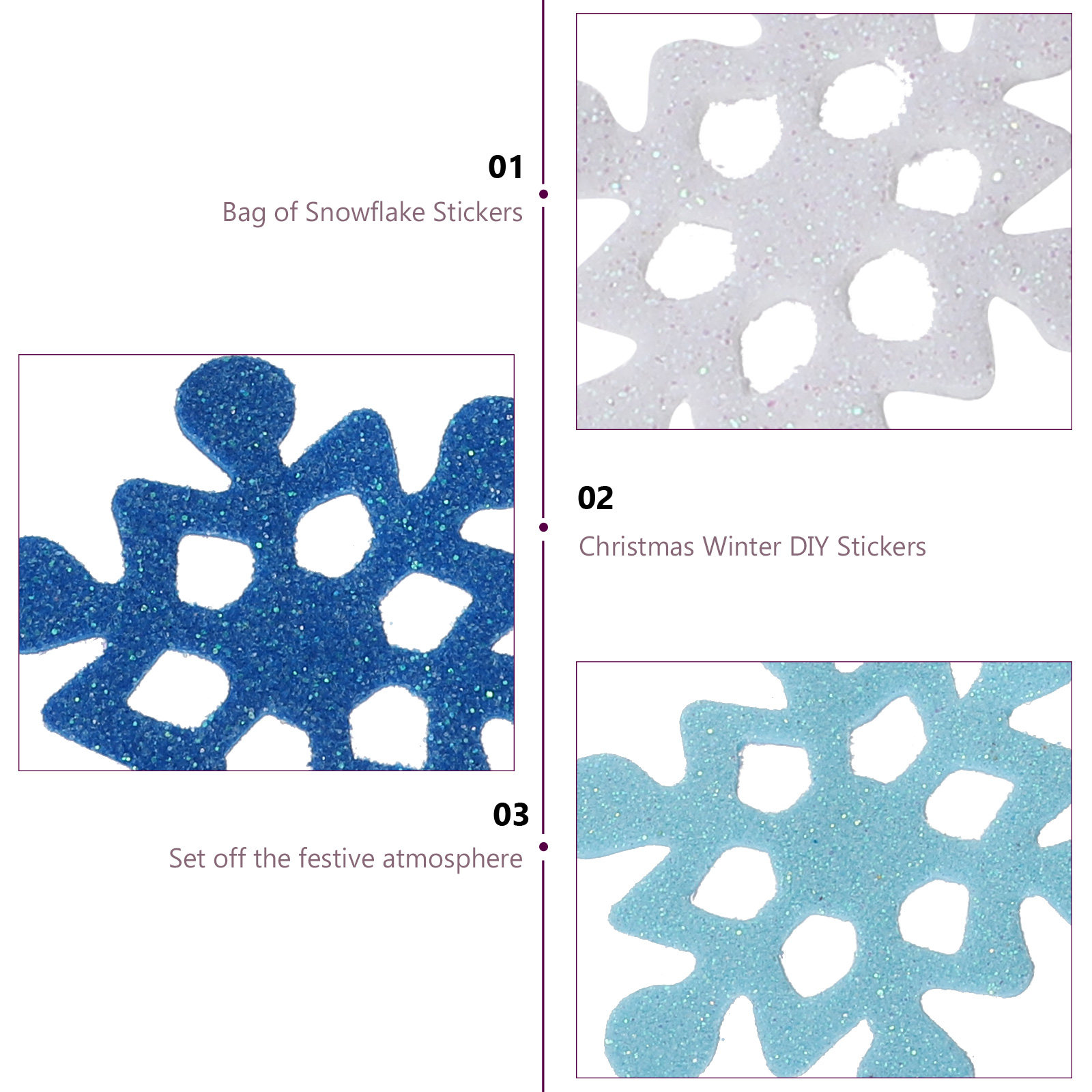 ملصقات رغوية على شكل رقاقات ال - مراجعة Snowflake Window Decal وسعره