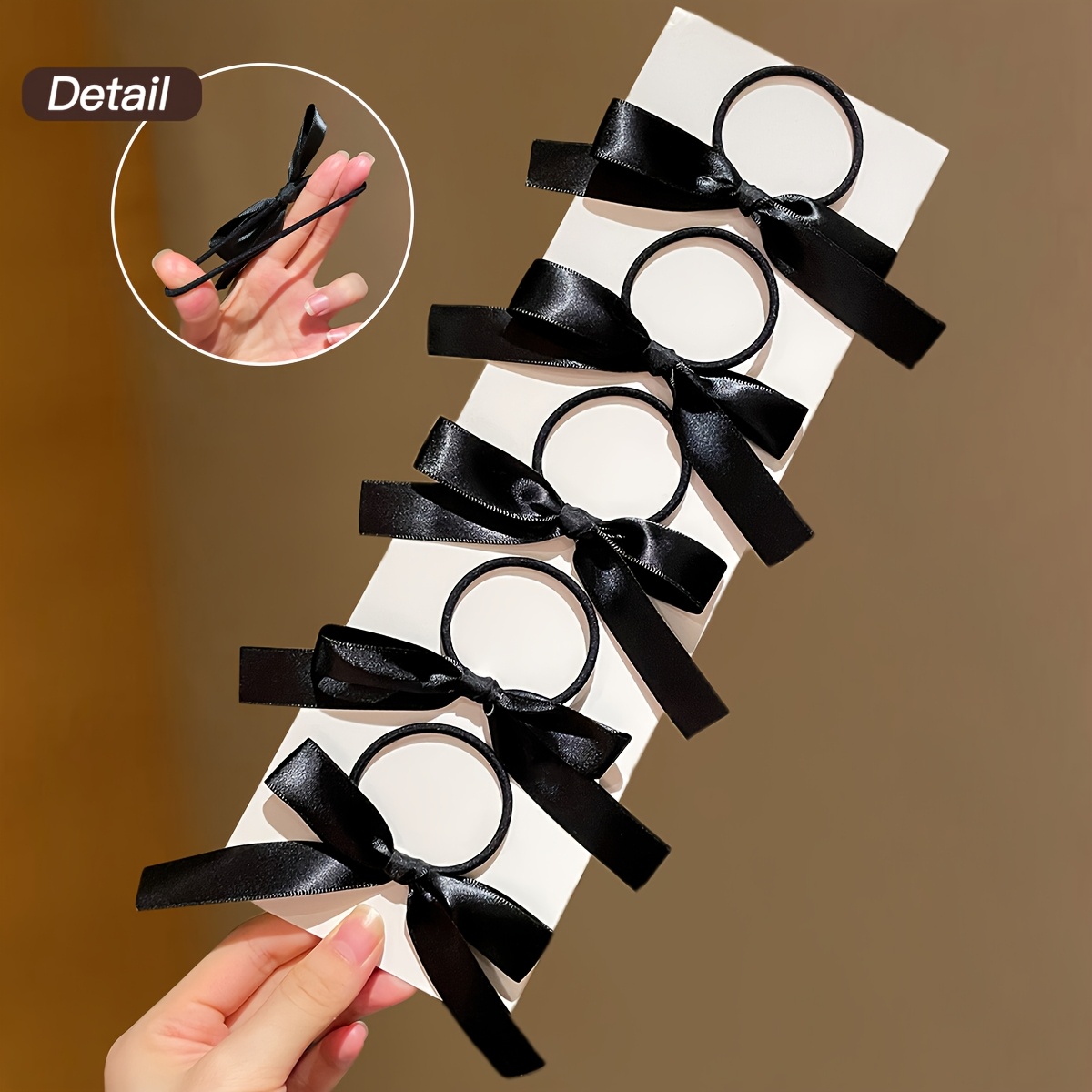 5-10 قطع من ربطات الشعر السودا - مراجعة Ribbon Bow Gift وسعره
