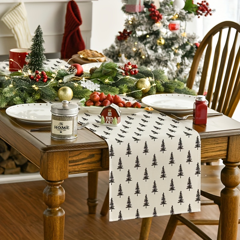 بسيطة شجرة عيد الميلاد الجدول  - مراجعة Christmas Table Runner وسعره