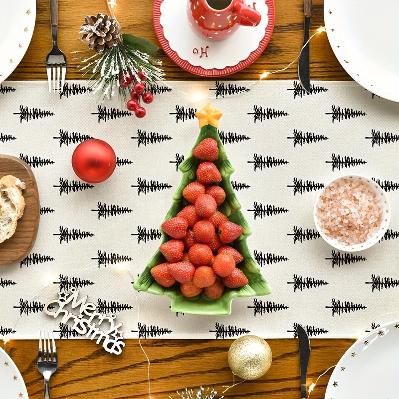 بسيطة شجرة عيد الميلاد الجدول  - مراجعة Christmas Table Runner وسعره