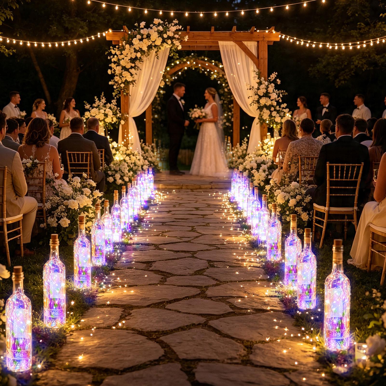 أضواء زجاجات النبيذ الشمسية LE - مراجعة Led Fairy String Lights وسعره