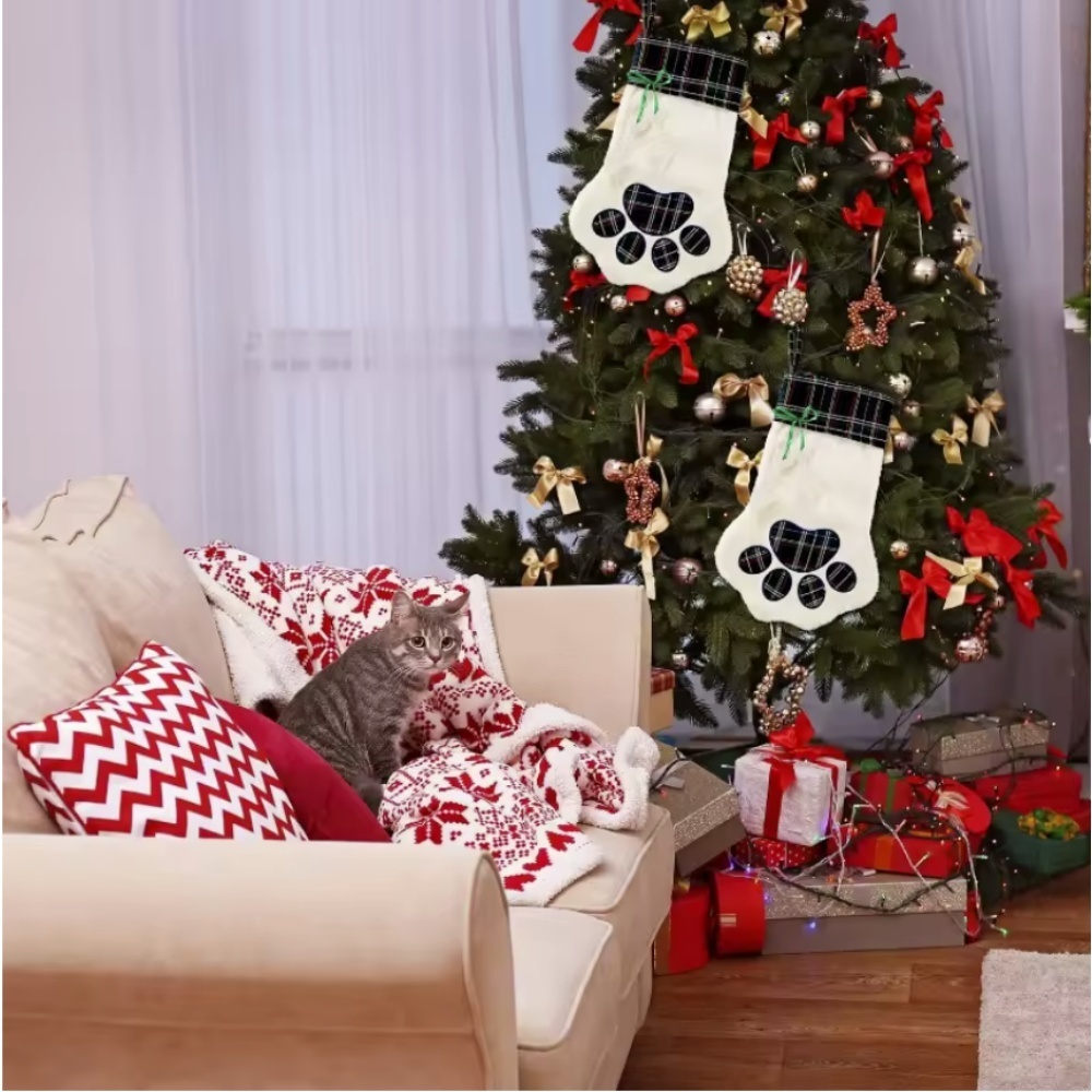 عيد الميلاد الجوارب السنة الجد - مراجعة Christmas Stocking Hanging وسعره
