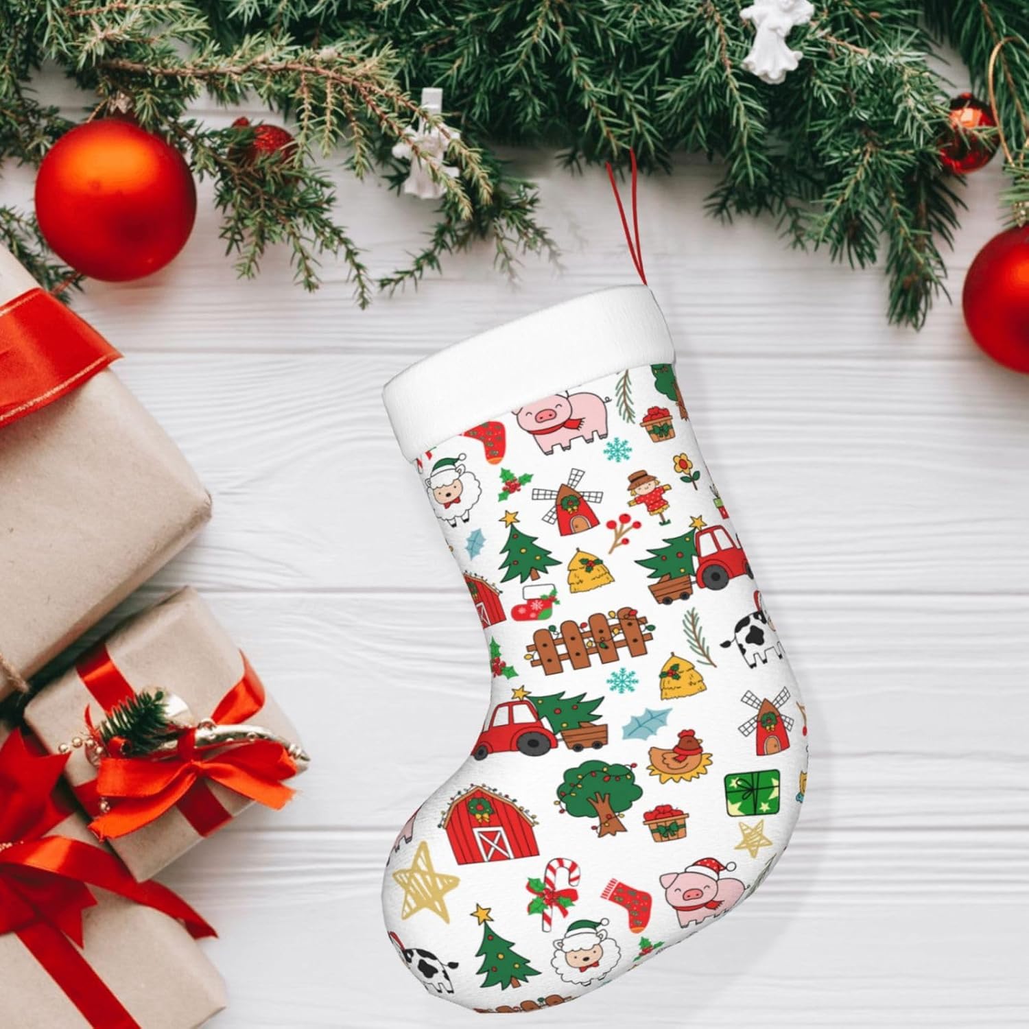هدايا عيد الميلاد لحيوانات الم - مراجعة Christmas Stocking Hanging وسعره