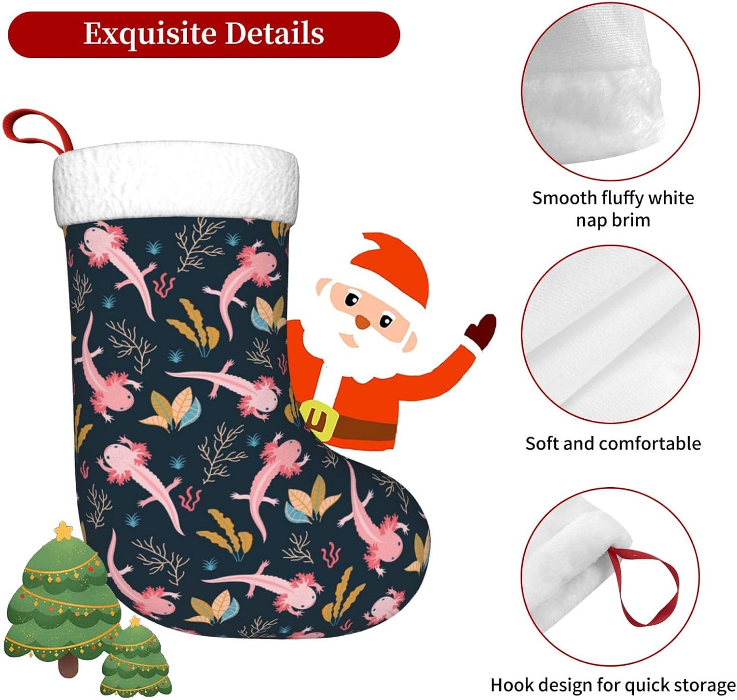 لطيف Axolotl جوارب عيد الميلاد - مراجعة Christmas Stocking Hanging وسعره