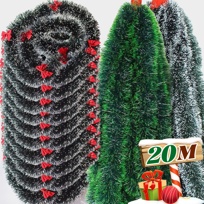 عيد الميلاد بهرج أشرطة قطاع بر - مراجعة Tinsel Garland Decoration وسعره