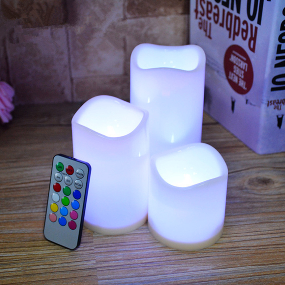 مجموعة من 3 شموع LED وامضة بدو - مراجعة Holiday Candle Set وسعره