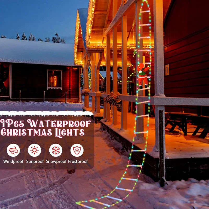 أضواء عيد الميلاد LED، سلسلة إ - مراجعة Christmas Lights Outdoor وسعره