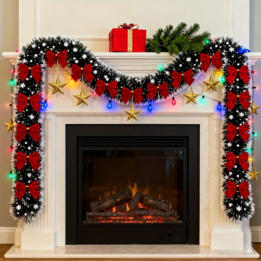 الاصطناعي عيد الميلاد جارلاند  - مراجعة Tinsel Garland Decoration وسعره